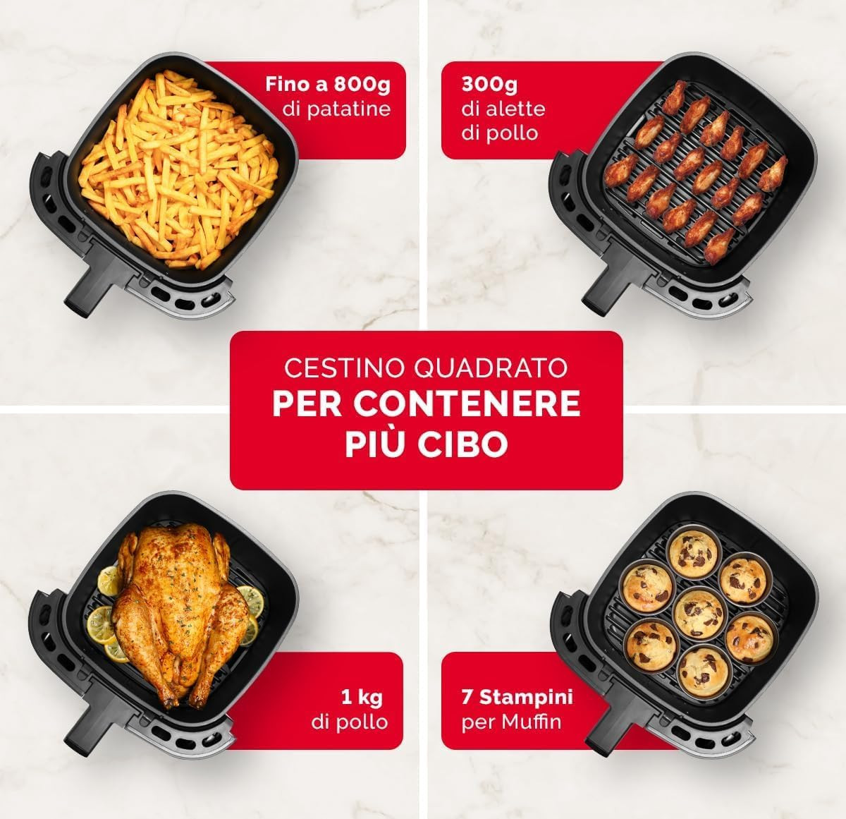 Moulinex Easy Fry Max: Friggitrice ad Aria 5L Salutare e Veloce - 4