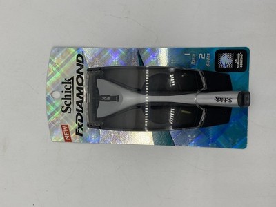 Schick FX Diamond Razor 2 blades Cartridges Shaver Handle New Missing Package