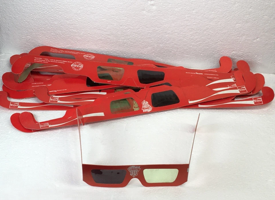 TWENTY FIVE (25) VINTAE ORIGINAL   ENJOY COCA~COLA  3D  GLASSES - HAVING A PARTY - Image 2 of 4