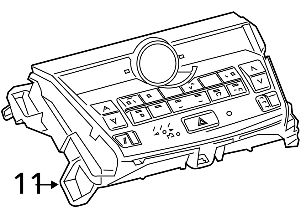 Lexus NX300 2018-2019 control de temperatura usado OEM Foto 4 de 4