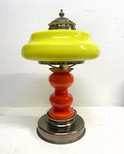 LAMPADA DA TAVOLO VINTAGE DESIGN Carlo Nason Mazzega VETRO MURANO ROSSO LIME '60