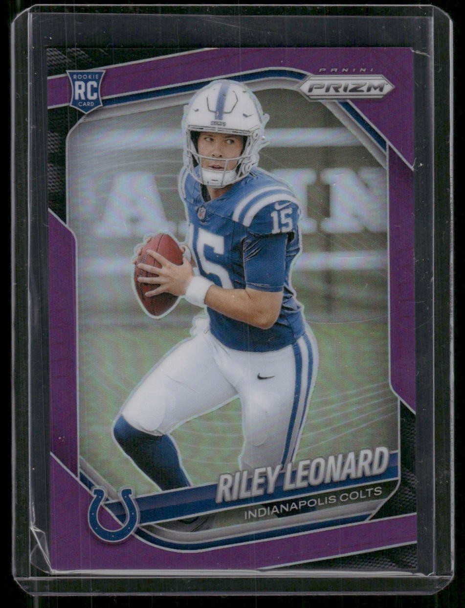 2025 Panini Prizm #342 Riley Leonard Purple #/125