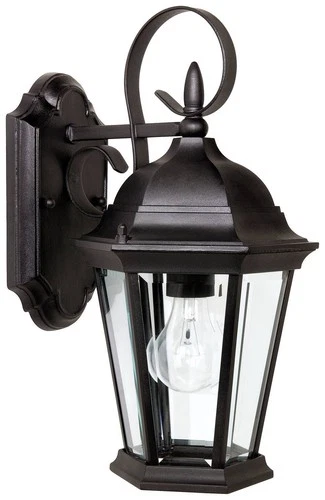 Capital Carriage House 16" High Black Outdoor Wall Light - Picture 1 of 2
