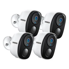 2K 3MP Outdoor Wireless Security Camera Support Pairing Via Bluetooth, Rechar...