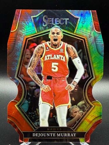 2022-23 Panini Select Dejounte Murray Premier Level Tie Dye Prizm Die Cut 20/25
