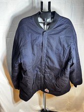 Bulwark FR Flame Resistant LLL8NV2 Quilted SNAP BUTTONS Jacket Size 3XL-LN