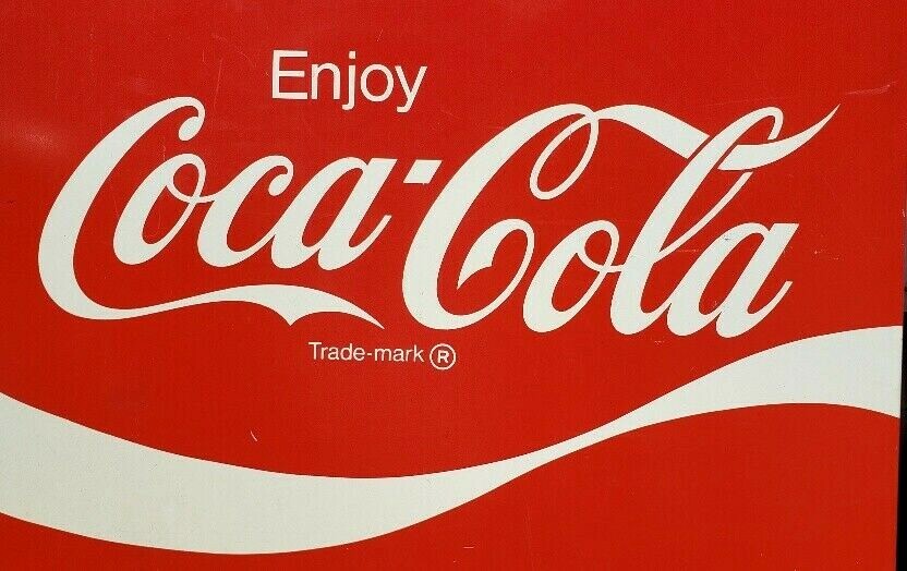 Vintage Metal ** Enjoy Coca-Cola Sign ** 36 x 36