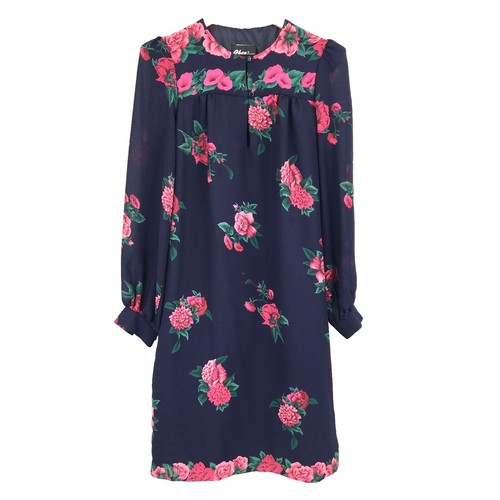 ECI Floral Embroidered Mesh A-Line Dress Plus SZ 20W Black Multi | eBay