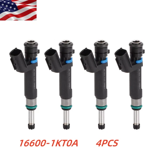 4PCS FUEL INJECTORS FOR NISSAN VERSA NOTE 1.6L 2014-16 16600-1KT0A - Picture 1 of 9