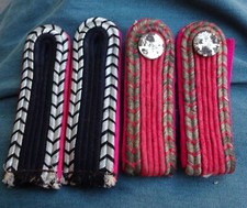 original  Feuerwehr / Feuerlöschpolizei 2  Paar Schulterstücke 30 er Jahre