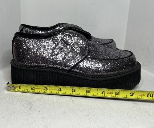 Nuevo Deadstock T.U.K. 2012 Brillo plateado Viva High Creeper 7USW/5USM/38 euros - Imagen 11 de 11