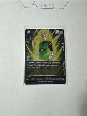 Dragon Ball Super Fusion World Son Gohan Super Rare NM Raging Roar Ships Fast