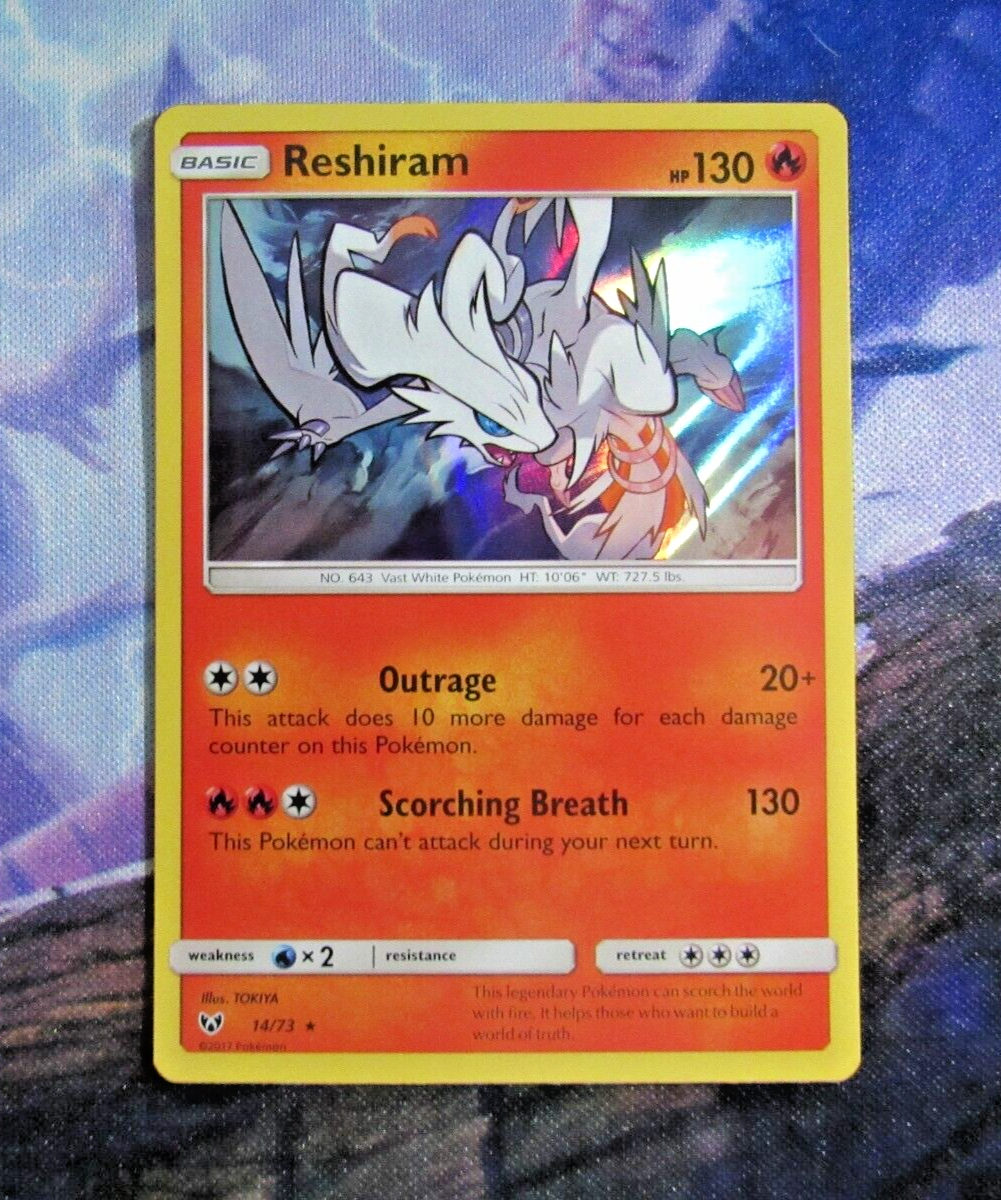 Reshiram - 14/73 - Holo Rare - Pokemon Singles » Sun & Moon