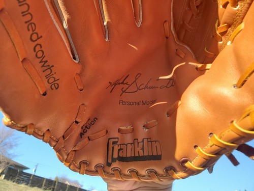 Vintage Franklin 4176 Softball Glove LHT 10" (THE BACKHANDER) -Excellent- - Picture 5 of 11