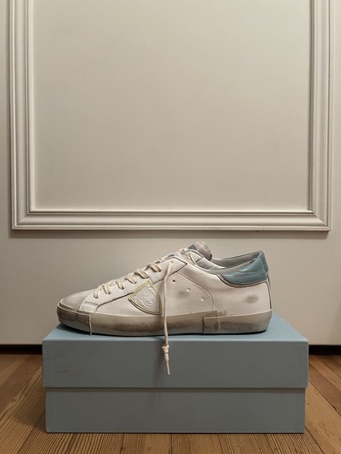 Sneaker 43 von Philippe Model NEU! / Weiß-Türkis