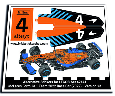 Alternative Sticker for Set 42141 - McLaren Formula 1 Team 2022