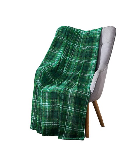 Nido Notte Italy 50x50 Throw blanket SOFT Plaid Beige Green  Nido Notte Italia Plaid Throw Blanket – Green / Navy / Red / Multicolor main image 2