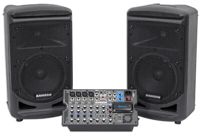 #ad Samson Expedition XP800 800w Portable 8quot; PA DJ Speaker System8 ch Powered Mixer $599.95