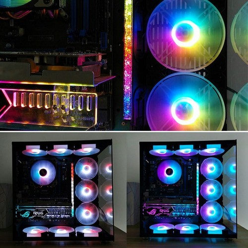 Desktop Computer Chassis Fans Remote Control Radiaor with LED Light High Airflow - Afbeelding 6 van 9
