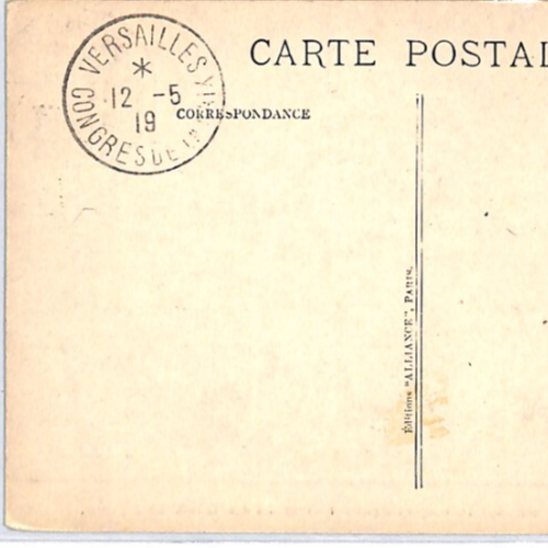 FRANCE WAR/PEACE Battle Postcard 1919 WW1 Versailles *PEACE* Congress CDS PX292 - Picture 6 of 10