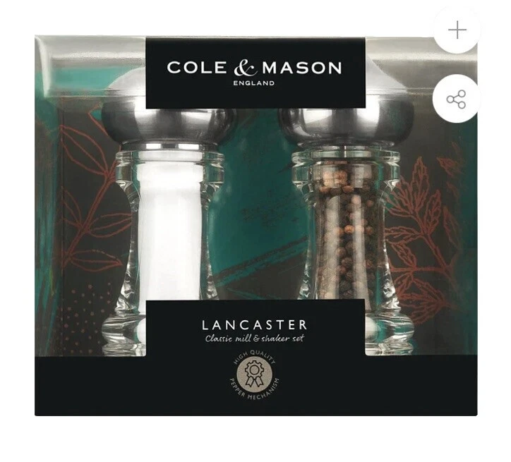 Cole & Mason Saleros y Pimenteros & Mills Glass