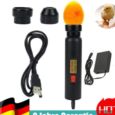 MARKENLOS Schierlampe Bruteier Hühnereier Brutmaschine Vollautomatisch LED-Licht-Ei-Tester