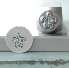 SUPPLY GUY 7mm Sea Turtle Metal Punch Design Stamp SGCH-73
