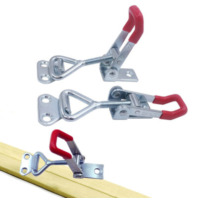 4xQuick Toggle Clamp 100Kg 220Lbs Holding Capacity Latch Metal Hand Tool GH-4001