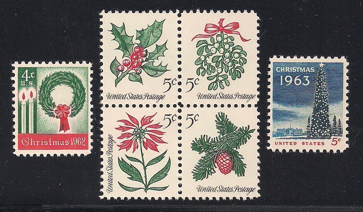 FIRST U.S. CHRISTMAS STAMPS 1962-1963-1964 - MINT CONDITION | eBay FIRST U.S. CHRISTMAS STAMPS 1962-1963-1964 - MINT CONDITION | eBay
