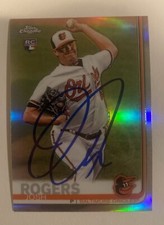 Josh Rogers 2019 Topps Chrome Autographed Card Baltimore Orioles TC1480