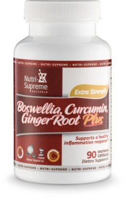 Nutri Supreme Research Boswellia ,Curcumin ,  Ginger Root Extract, Plus