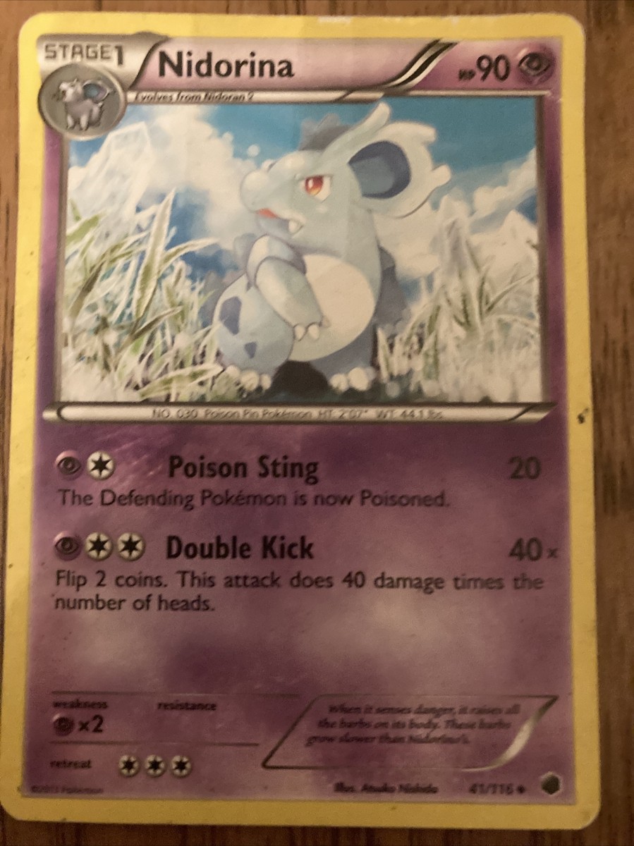 nidorina pokemon card Amazon.com: Pokemon - Nidorina 030/165 - Pokemon 151 - Reverse Foil