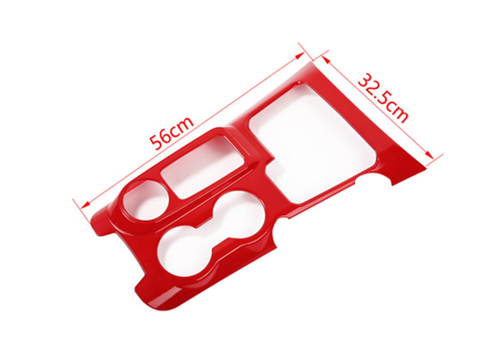 Red ABS Central Control Gear Shift Panel Cover For Ford Bronco 2021+ Accessories