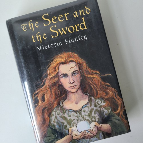 Buch Der Seher & das Schwert Victoria Hanley Ex-Lib HCDJ 2000 YA Fantasy FMC Girls