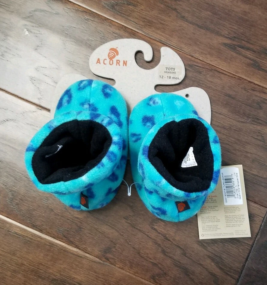 NOVO com etiquetas aconchegante chinelo botinha infantil ACORN (bebê/criança) azul (12-18 meses) - Imagem 4 de 4