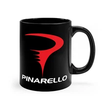 Pinarello Bicycle Bike Logo Logo 11oz Coffee Tea Black Mug