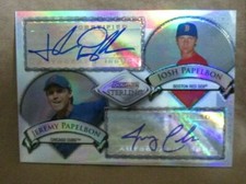 JOSH&JEREMY PAPELBON RC 2007 BOWMAN STERLING REF DUAL AUTO ROOKIE#82/199!RED SOX