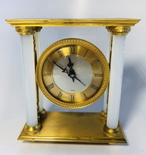 J.E. Caldwell French Opaline and Brass Mantel Clock 5