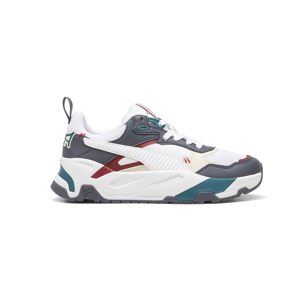 Серые кроссовки Puma Trinity для мальчиков на шнуровке середины 90-х, повседневная обувь 39799901