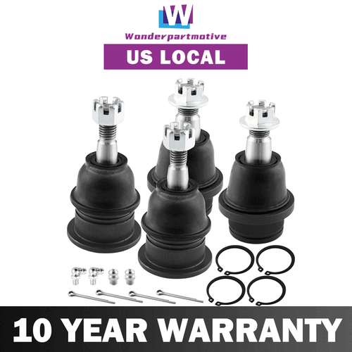 For Chevy Silverado Suburban Tahoe GMC Sierra 1500 Front Ball Joints 4pcs S19 - Picture 1 of 12