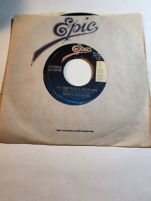 Merle Haggard :A Place to Fall Apart/All I Want to Do is Sing My Song GOOD+ F255
