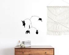 Raccoon Mobile Salty  Sweet Raccoon Modern Hanging Baby Mobile Nursery Decor