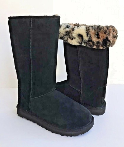 black leopard print uggs