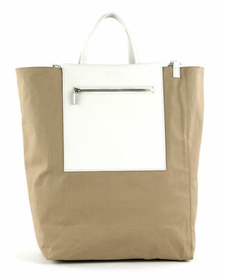 Marc O'Polo Palma Shopper L Schultertasche Tasche Wheat Field hellbraun weiß