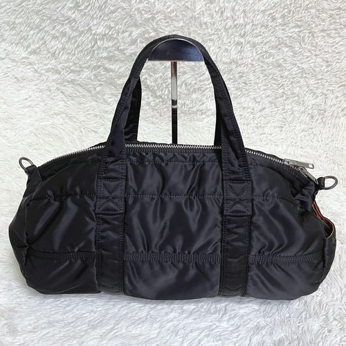 Porter Yoshida & Co Tanker Duffle Bag Boston Bag Black Auth 44 x 25 x 16 cm - Picture 3 of 16