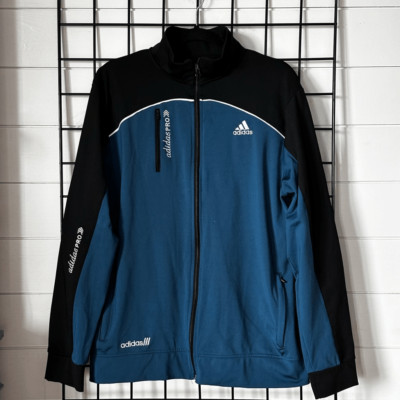 Adidas Pro Performance A II Full Zip Track Jacket Womens XXL Teal Black