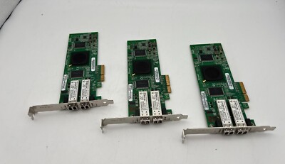 LOT OF 3 DH226 Dell Qlogic 2 Port 4Gbps PCI-E 2.0 x8 FC HBA 0DH226 PX2510401-61