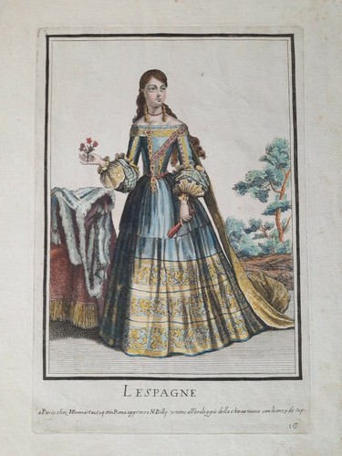 Espagne Allegorie Billy Aquaforte Gravure XVIIIe Siècle