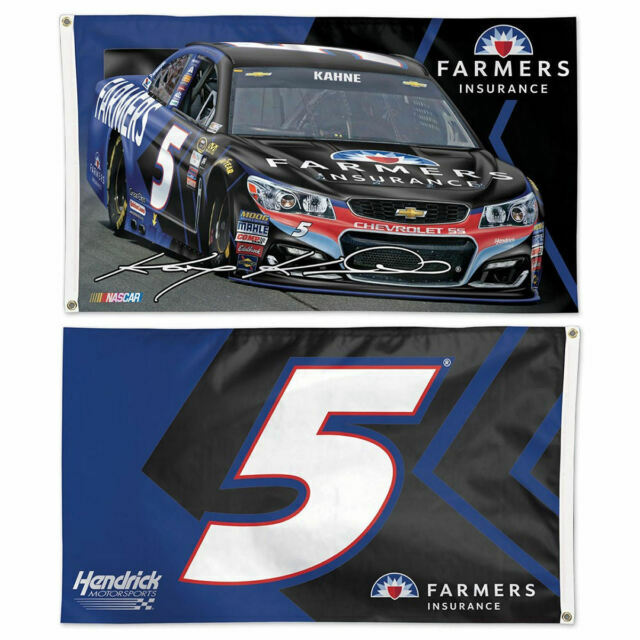 Kasey Kahne 5 Farmers Insurance 3 X 5 2 Sided Nascar Flag Wincraft For Sale Online Ebay