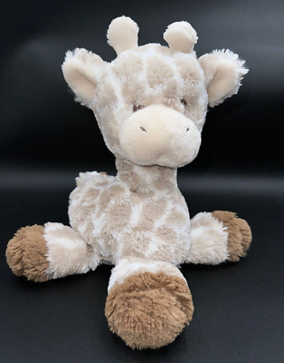 Ebba Plush Giraffe Stuffed Animal Rattle Lovey Baby Soft Toy Tan Brown Sewn Eyes